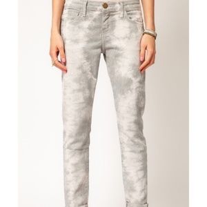 Current Elliott Roller Grey Cloud Tie Dye Jeans 27